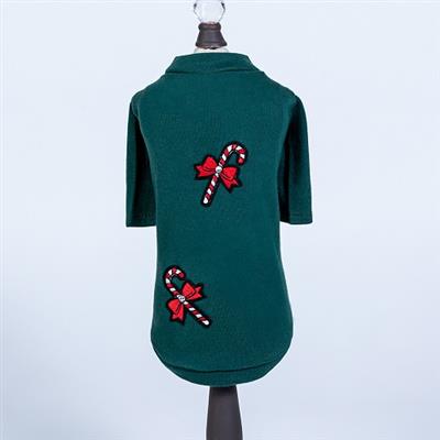 Candy Cane Tee: Emerald Green. SALE ITEM!!